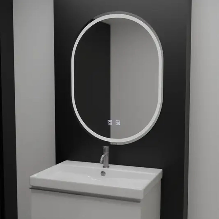 Овално LED огледало, 60x80cm, Velara Touch, Demister System, Dimmable Mirrors Korman E Заглавие по подразбиране Alessandro Design