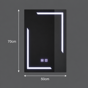 Правоъгълно LED огледало, 50x70cm, ECLISSA Touch, Demister System, Dimable