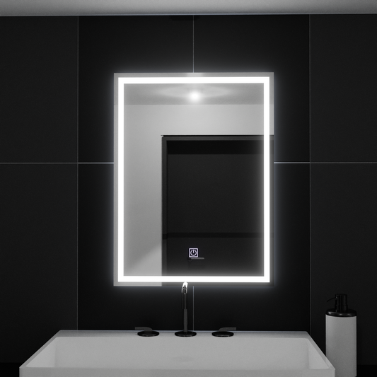Правоъгълно LED огледало, 50x70 см, РАМКА Basic Touch Mirrors Korman C Default Title Alessandro Design