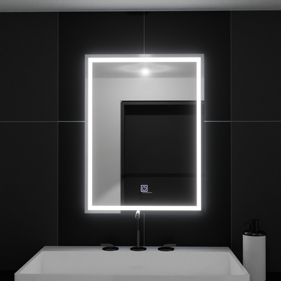 Правоъгълно LED огледало, 50х70см, РАМКА Basic Touch