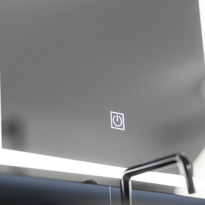 Правоъгълно LED огледало, 50x70 см, РАМКА Basic Touch Mirrors Korman C Default Title Alessandro Design