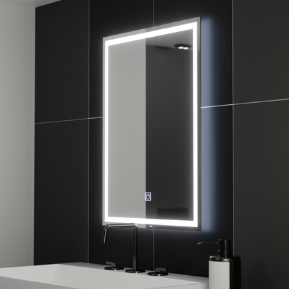 Правоъгълно LED огледало, 50x70 см, РАМКА Basic Touch Mirrors Korman C Default Title Alessandro Design