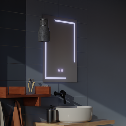 Правоъгълно LED огледало, 60x80cm, ECLISSA Touch, Demister System, Dimmable Mirrors Korman E Заглавие по подразбиране Alessandro Design