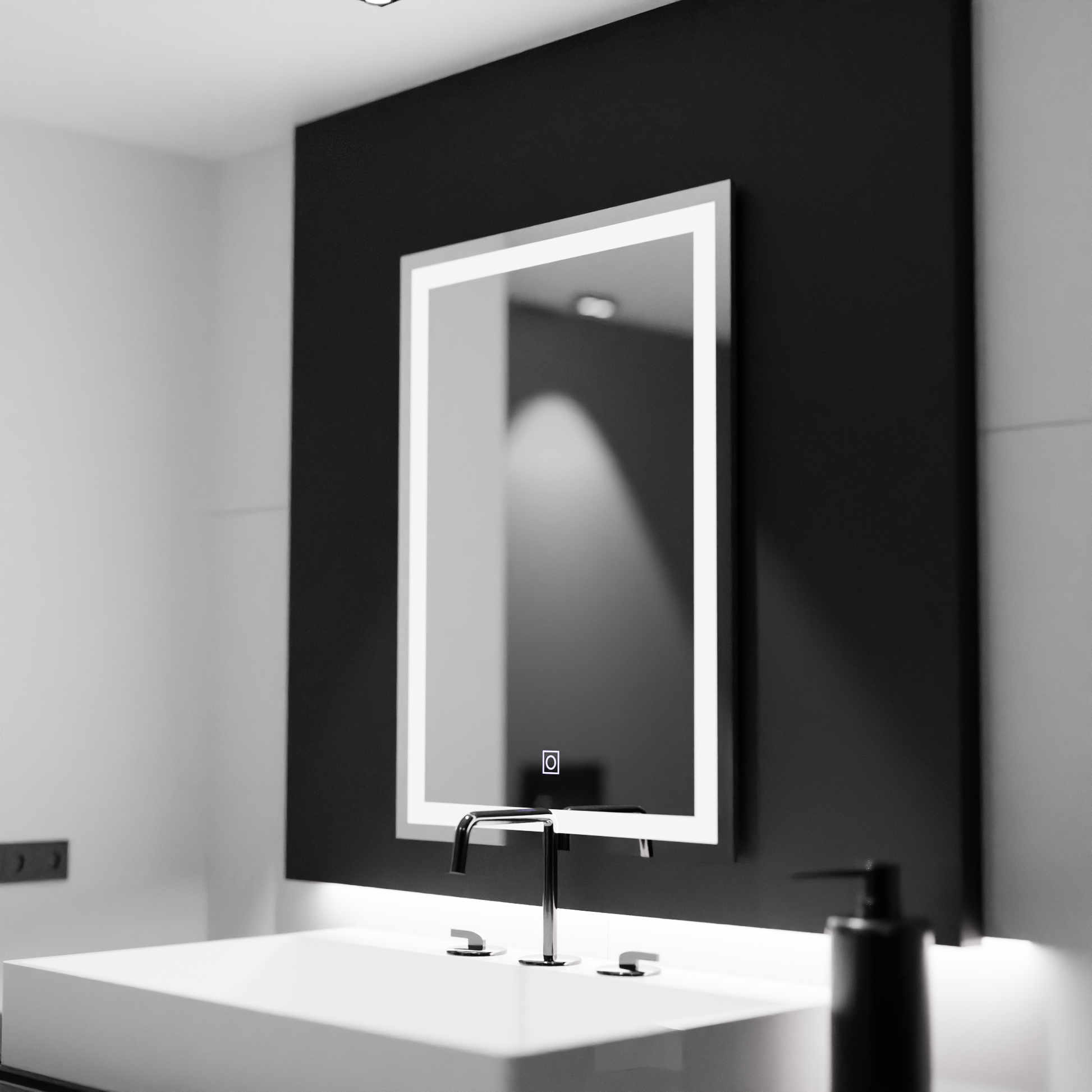 Правоъгълно LED огледало, 60x80см, РАМКА Basic Touch Mirrors Korman C Default Title Alessandro Design