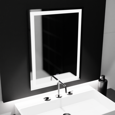 Правоъгълно LED огледало, 60х80см, РАМКА Basic Touch