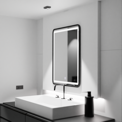 Правоъгълно LED огледало, 60x80cm, абажур Basic Touch Mirrors Korman C Заглавие по подразбиране Alessandro Design