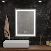Правоъгълно LED огледало, 45x60cm, RADIANTE Touch, Demister System, Dimmable Mirrors Korman E Заглавие по подразбиране Alessandro Design