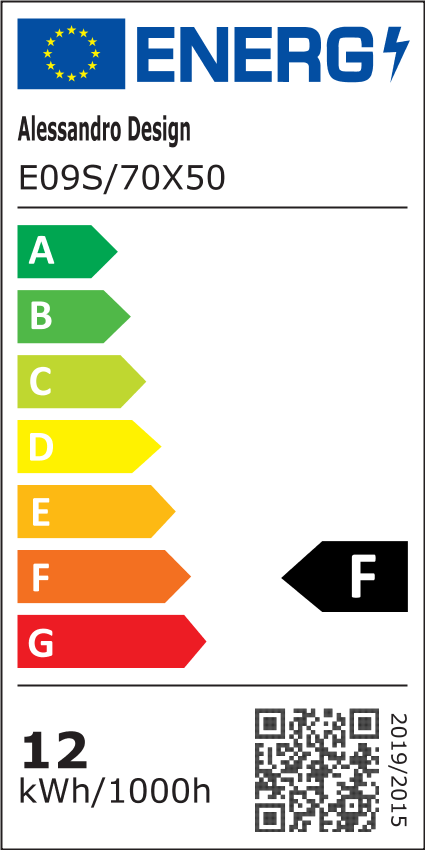 Правоъгълно LED огледало, 70x50cm, RADIANTE Touch, Demister System, Dimable