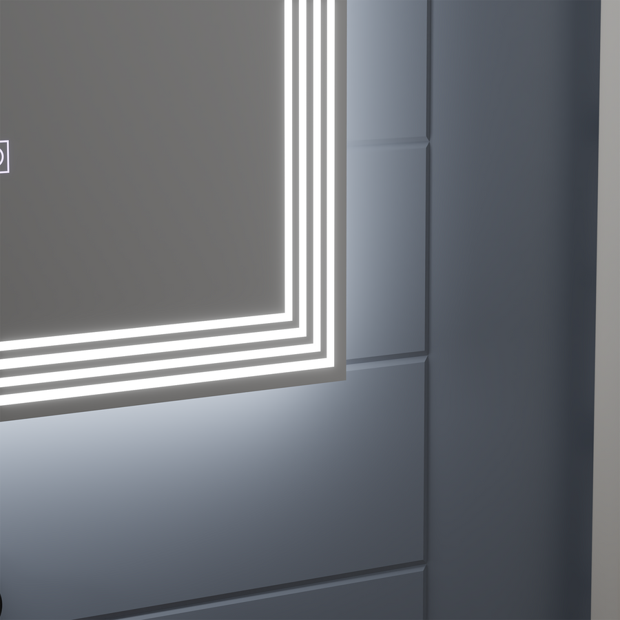 Правоъгълно LED огледало, Demister, 50x70cm, ADIS Basic Touch Mirrors Korman E Заглавие по подразбиране Alessandro Design