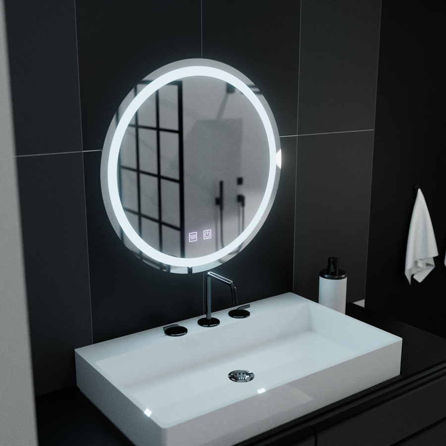 Кръгло LED огледало 50 см Lucea Touch Demister System Огледала Korman E Заглавие по подразбиране Alessandro Design