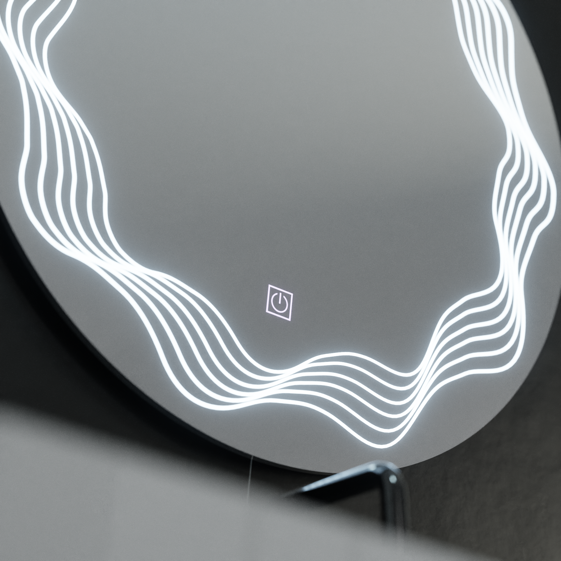 LED кръгло огледало 60 см, Flusso Touch, система против запотяване, затъмняващи се огледала Korman E Заглавие по подразбиране Alessandro Design