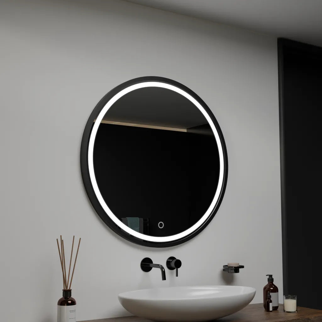 Кръгло LED огледало 80cm Piazza Basic Touch Mirrors Korman C Заглавие по подразбиране Alessandro Design