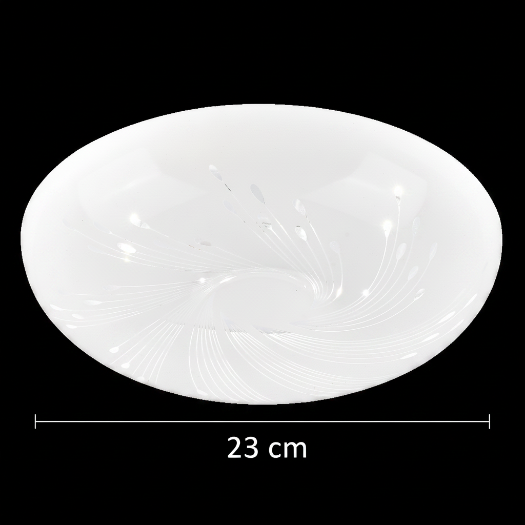 Plafonieră LED Flux 23 cm, 22W, 3000K / 4000K / 6000K, Alb, Metal si Acril Plafoniere LED Default Title Alessandro Design