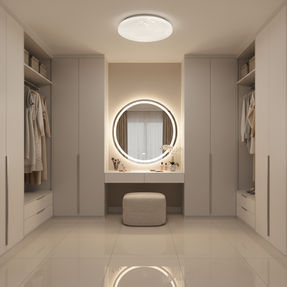 Plafonieră LED Raza 23 cm, 22W, 3000K / 4000K / 6000K, Alb, Metal si Acril Plafoniere LED Default Title Alessandro Design
