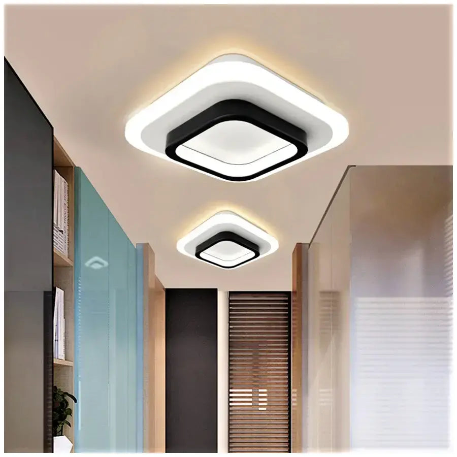 KHAI 20W LED плафон, Студена/Топла/Неутрална светлина, Черно Бяло