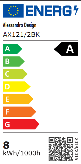Aplica LED Exterior AMIRA, 8W, 2 Surse de lumina, Lumina Calda, Negru Aplice de Exterior Default Title Alessandro Design