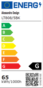 LED полилей с дистанционно управление ZOE 65W, 5 квадрата, студена/топла/неутрална светлина, димируем, черен LED полилей с дистанционно управление Default Title Alessandro Design