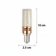 LED крушка, 16W, цокъл E14, студена светлина 6000K, злато