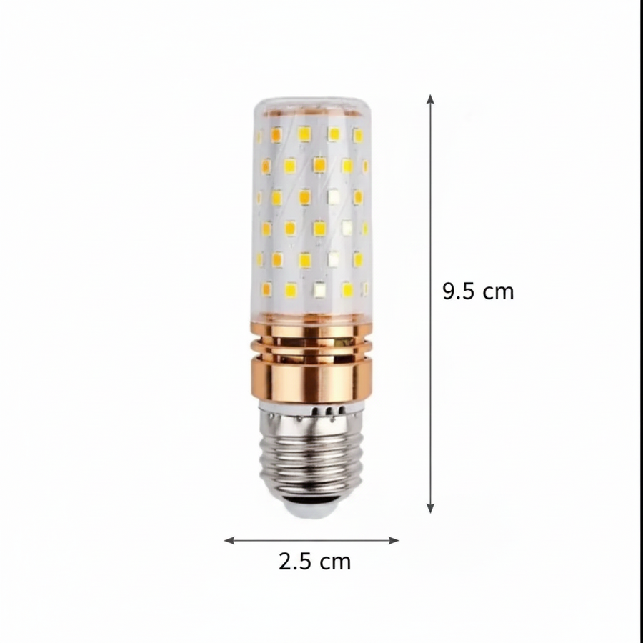 E27 LED крушка, 16W, Cool Light, 6000K, злато