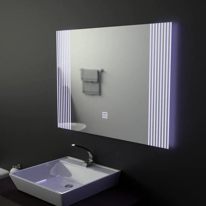 Правоъгълно LED огледало, 80x60cm, Infinity Frame Basic Touch 1005S-20A Заглавие по подразбиране Alessandro Design