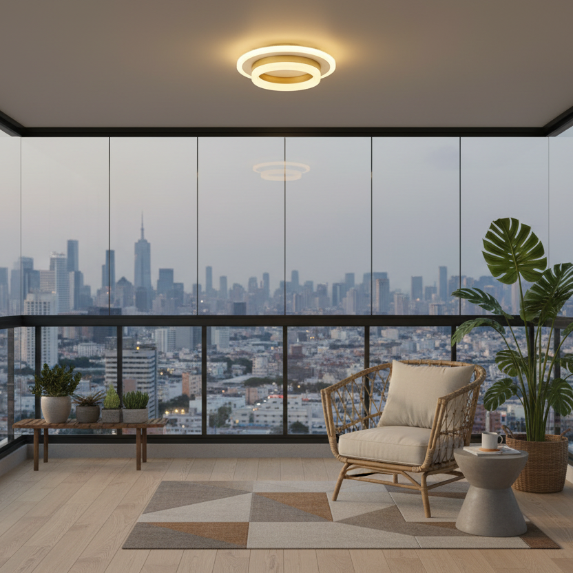 LED полилей SOLENA ROTONDA 21W, диаметър 20 см, студена/топла/неутрална светлина, златисто бял LED полилей Заглавие по подразбиране Alessandro Design