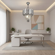 Кристален полилей BLOIS Nobile 5xE14, диаметър 40 см, хром, регулируема височина Кристални полилеи Заглавие по подразбиране Alessandro Design