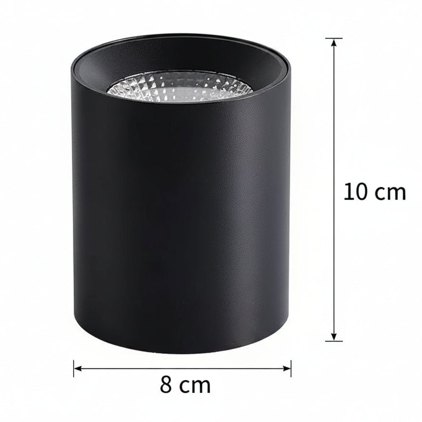 LED проектор TINNIE, фиксиран, 8W, неутрална светлина 4000K, черен