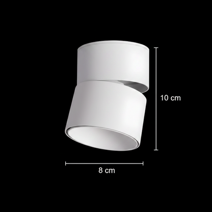 LED проектор TINNIE, въртящ се, 9W, неутрална светлина 4000K, бял