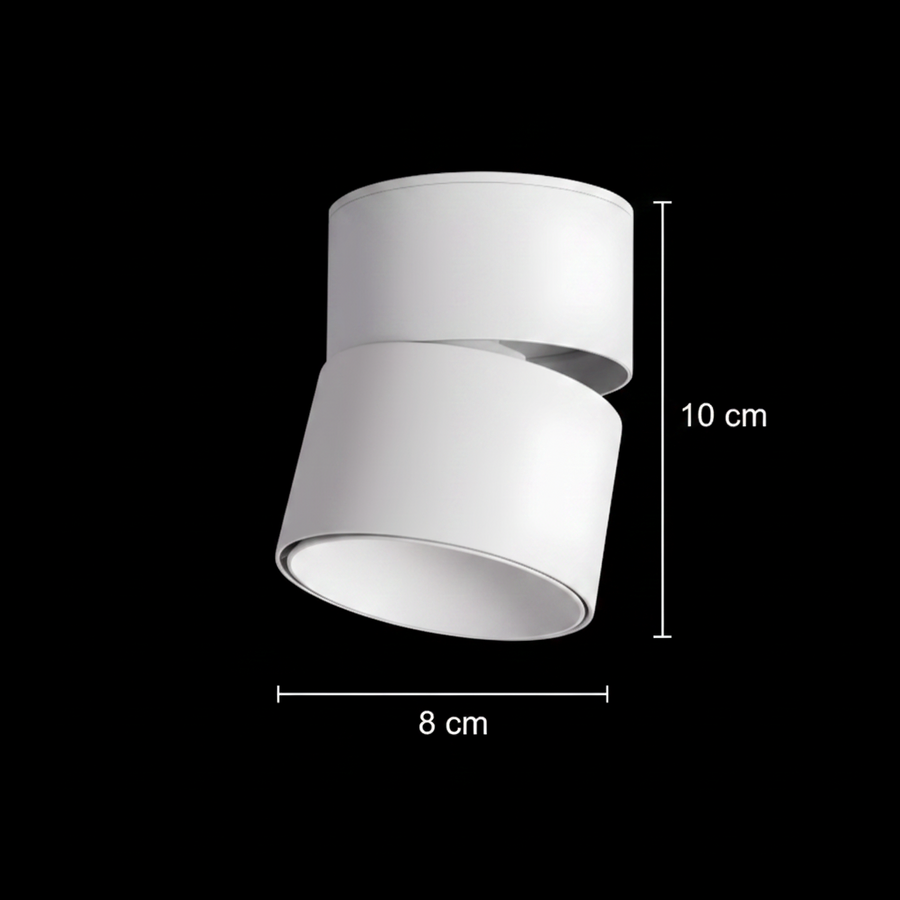 LED проектор TINNIE, въртящ се, 9W, неутрална светлина 4000K, бял