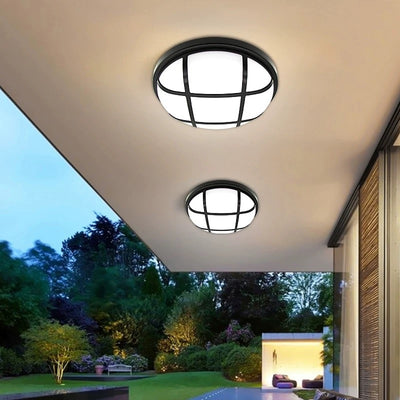 Външна LED стенна лампа AX311/162BK, Диаметър 16см, 12W, IP65, Топла светлина