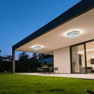 Външна LED стенна лампа AX325/270WH, 12W, IP65, Бяла, Метална