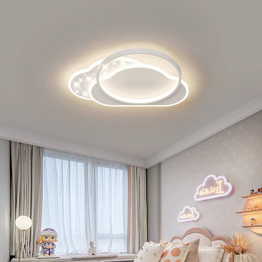 LED полилей с дистанционно управление NUVIA 71W, Облак, Студена/Топла/Неутрална светлина, Димируем, Бял LED полилей с дистанционно управление Заглавие по подразбиране Alessandro Design