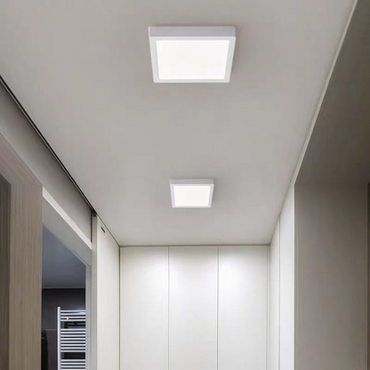 Квадратна LED таванна лампа, 36W, 22x22cm, студена светлина, 6000K, бяла LED таванна лампа Заглавие по подразбиране Alessandro Design