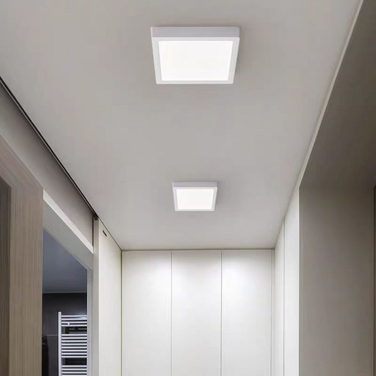 Квадратна LED таванна лампа, 36W, 22x22cm, студена светлина, 6000K, бяла LED таванна лампа Заглавие по подразбиране Alessandro Design