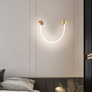 LED стенна лампа, 110 см, 3000K/4000K/6000K, златни вътрешни стенни лампи Заглавие по подразбиране Alessandro Design