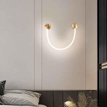 LED стенна лампа, 110 см, 3000K/4000K/6000K, златни вътрешни стенни лампи Заглавие по подразбиране Alessandro Design