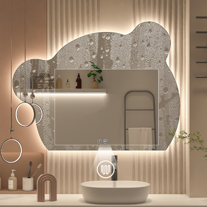 Oglinda LED Ursulet, 110X80, Touch, Sistem Dezaburire, Dimabila E66/110X80 Oglinzi Korman E Default Title Alessandro Design