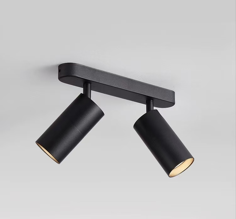 Полилей Joom с линеен проектор 2XGU10 Черен LED полилей Заглавие по подразбиране Alessandro Design
