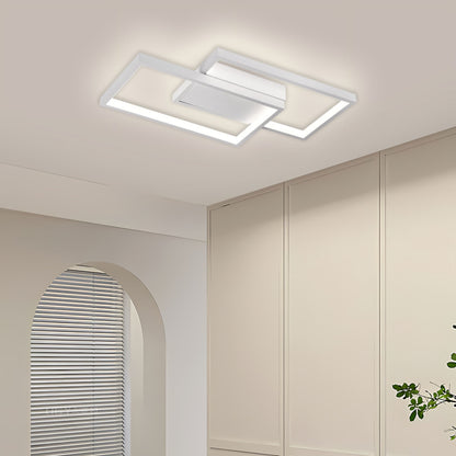 LED полилей с дистанционно управление LANDYN 37W, 2 квадрата, студена/топла/неутрална светлина, димируем, бял LED полилей с дистанционно управление Default Title Alessandro Design