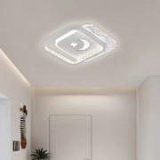 LED полилей PERU 38W, 2 квадрата, студена/топла/неутрална светлина, бели LED полилеи Заглавие по подразбиране Alessandro Design