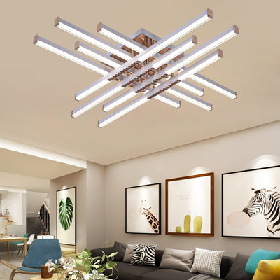 LED полилей с дистанционно управление LT178/6WH, 84W, 6 елемента, студена/топла/неутрална светлина, димируем, бял