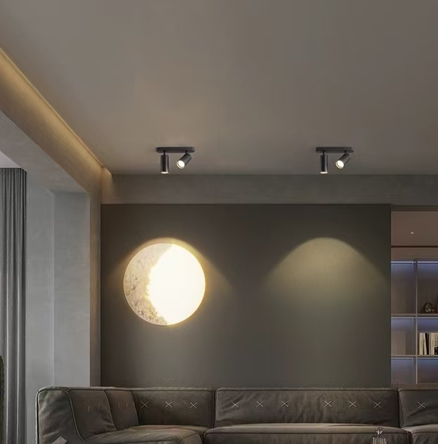 Полилей Joom с линеен проектор 2XGU10 Черен LED полилей Заглавие по подразбиране Alessandro Design