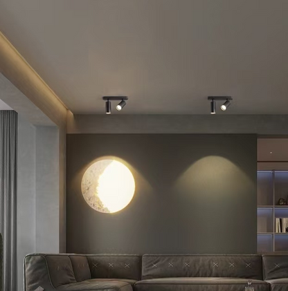 Полилей Joom с линеен проектор 2XGU10 Черен LED полилей Заглавие по подразбиране Alessandro Design
