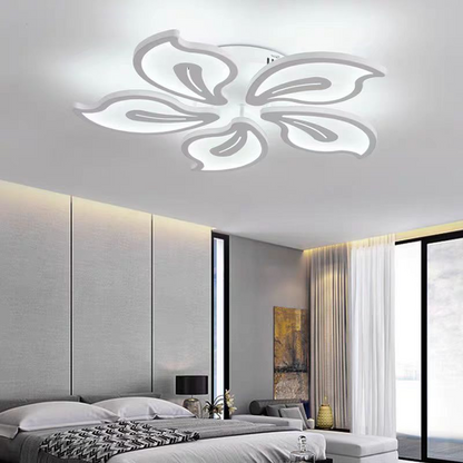 LED полилей с дистанционно управление JASMINE 66W, 5 венчелистчета, студена/топла/неутрална светлина, димиране, бял LED полилей с дистанционно управление Заглавие по подразбиране Alessandro Design