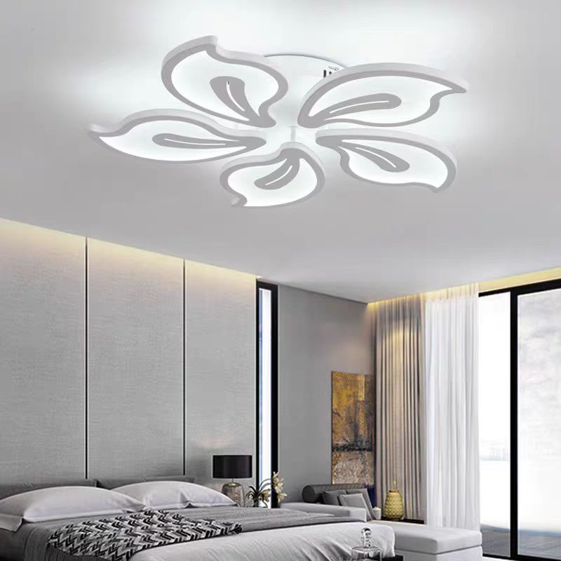 LED полилей с дистанционно управление JASMINE 66W, 5 венчелистчета, студена/топла/неутрална светлина, димиране, бял LED полилей с дистанционно управление Заглавие по подразбиране Alessandro Design