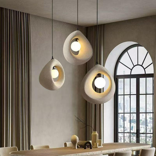 Lustra Moderna FOAMER, 35 cm, Suspendata, 1 X E27, Alb, Metal si Spuma, Inaltime Reglabila Lustre Moderne Default Title Alessandro Design