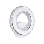 Borandis LED стенна лампа 16W, бяла с хром, акрил и кристал, студена/топла/неутрална светлина Вътрешни стенни лампи Заглавие по подразбиране Alessandro Design