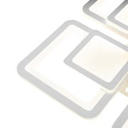 LED полилей с дистанционно управление SUSAN 96W, 4 квадрата, студена/топла/неутрална светлина, димируем, бял LED полилей с дистанционно управление Заглавие по подразбиране Alessandro Design