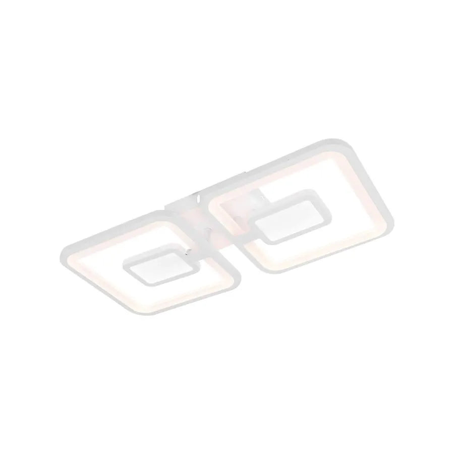 LED полилей с дистанционно управление FELIX 28W, 2 квадрата, студена/топла/неутрална светлина, димируем, бял LED полилей с дистанционно управление Default Title Alessandro Design
