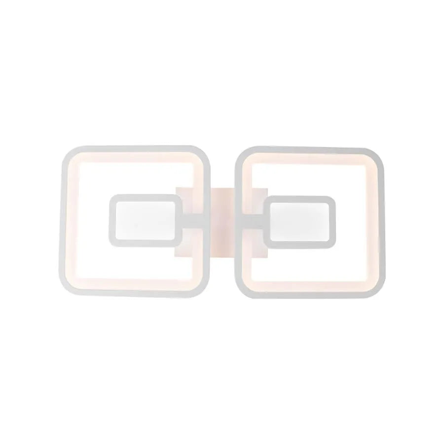 LED полилей с дистанционно управление FELIX 28W, 2 квадрата, студена/топла/неутрална светлина, димируем, бял LED полилей с дистанционно управление Default Title Alessandro Design